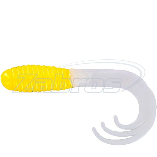 Фото Big Bite Baits Triple Tip Grub, 2,00", 5,08 см, 10 шт, Yellow/White