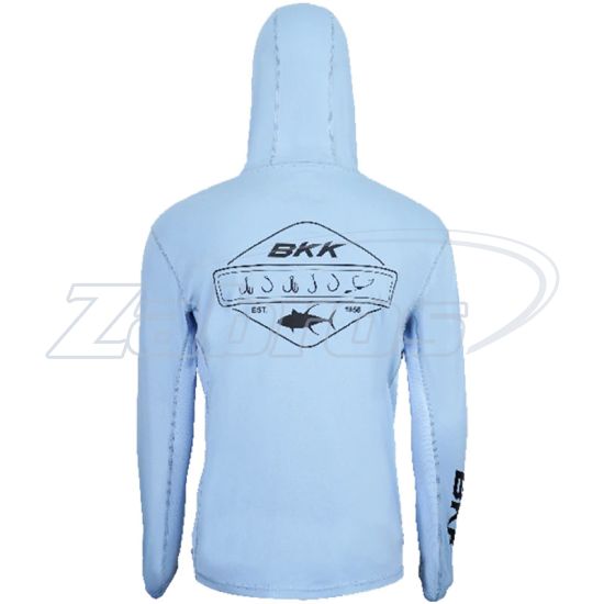 Малюнок BKK Hooded Long Sleeve Performance Shirt, F-SB-1068, S, Light Blue, Legacy