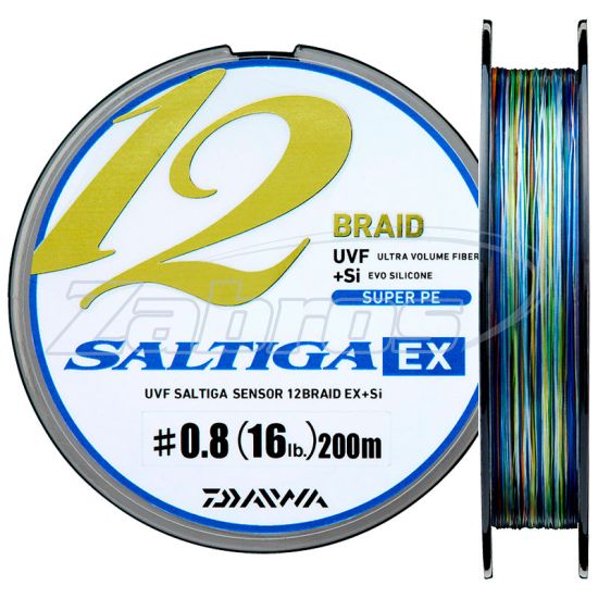 Фото Daiwa UVF Saltiga Sensor 12 Braid EX+SI, #0,6, 0,13 мм, 5,85 кг, 200 м