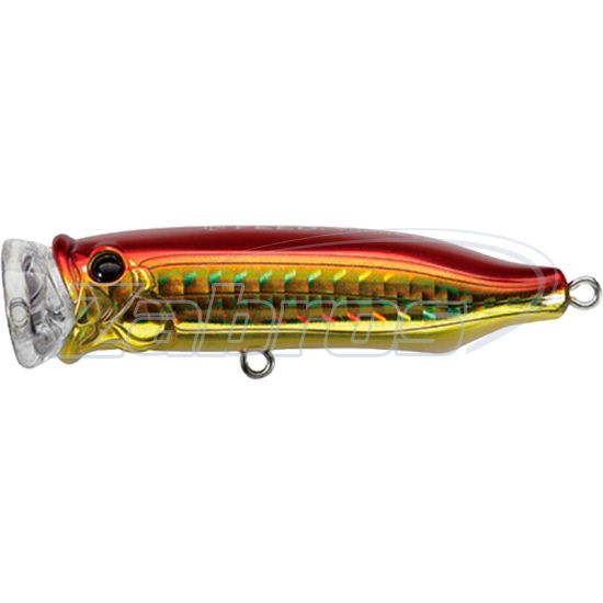 Фото Tackle House Contact Feed Popper 70CFP, 7 см, 9,5 г, SHG Gold Red