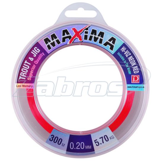 Фото Dragon Maxima Trout & Jig, 30-21-428, 0,28 мм, 9,65 кг, 300 м, Red