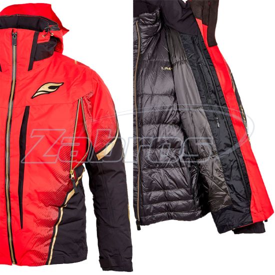 Ціна Shimano Limited Pro Gore-Tex Warm Rain Suit, RB-111U, L, Red