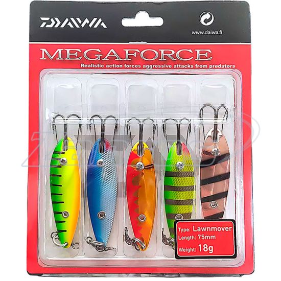 Фото Daiwa Megaforce Lawnmover Lure Kit, MLLK18, 18 г, 7,5 см, 5 шт
