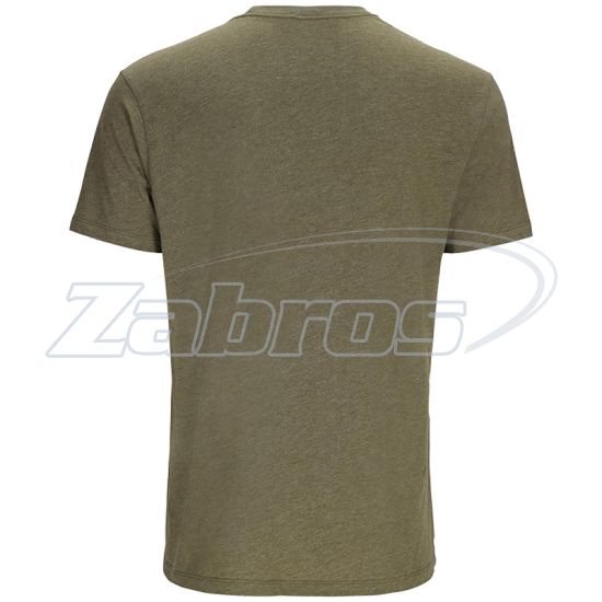 Фотография Simms Stacked Logo Bass T-Shirt, 14097-914-50, XL, Military Heather