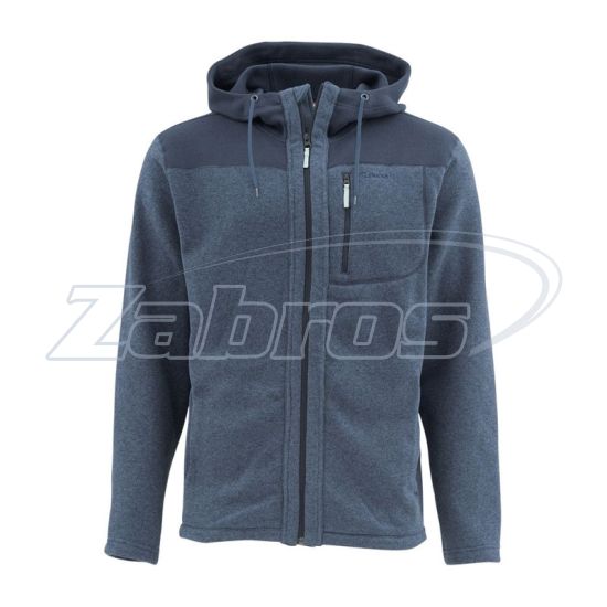 Фото Simms Rivershed Hoody Full Zip, 11267-404-20, S, Admiral Blue Фото Simms Rivershed Hoody Full Zip, 11267-404-20, S, Admiral Blue