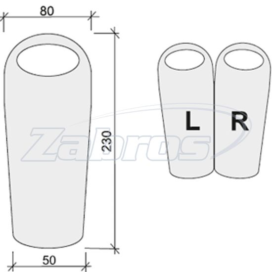 Картинка Terra Incognita Siesta Long 300, L, Turquoise/Grey