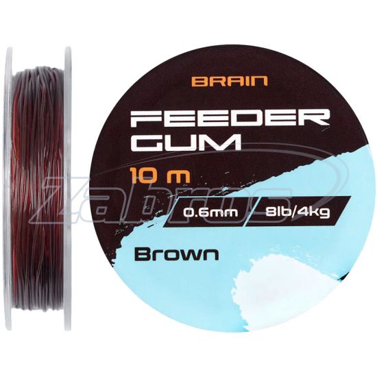 Фото Brain F-Gum, 0,6 мм, 4 кг, 10 м, Brown