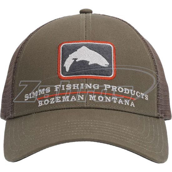 Фото Simms Trout Icon Trucker Hat, 12226, Hickory