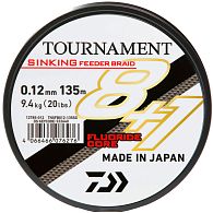 Шнур Daiwa Tournament Sinking Feeder Braid, 12785-012, 0,12 мм, 9,4 кг, 135 м, Steel Grey, купить, цены в Киеве и Украине, интернет-магазин | Zabros