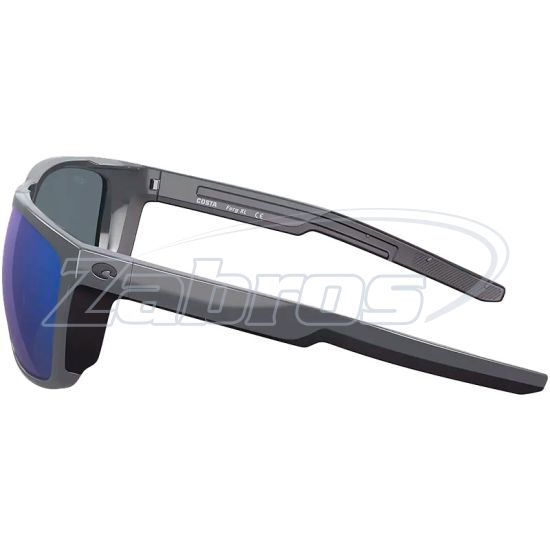 Малюнок Costa Del Mar Ferg XL, 97963874311, Shiny Gray Blue Mirror, Polycarbonate