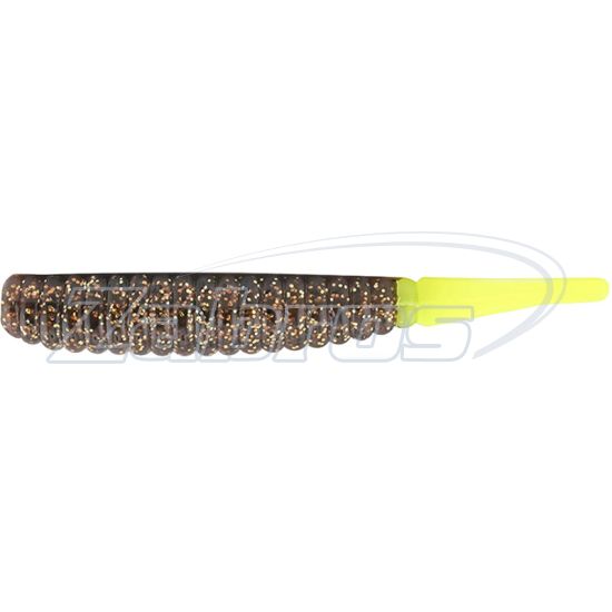 Фото Z-Man Thick Trick, 3,75", 9,5 см, 6 шт, Rootbeer/Chartreuse Tail