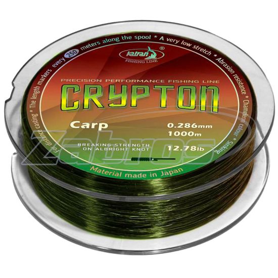 Фото Katran Crypton Carp, 0,309 мм, 7,03 кг, 1000 м, Сamo Фото Katran Crypton Carp, 0,309 мм, 7,03 кг, 1000 м, Сamo