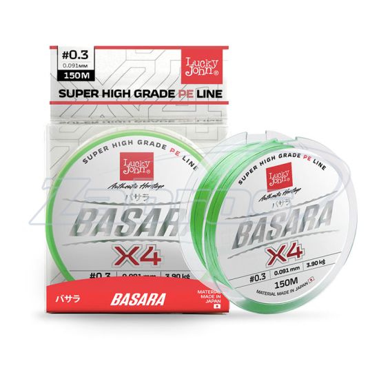 Фото Lucky John Basara, LJ4102-019, 0,19 мм, 13,9 кг, 125 м, Light Green Фото Lucky John Basara, LJ4102-019, 0,19 мм, 13,9 кг, 125 м, Light Green