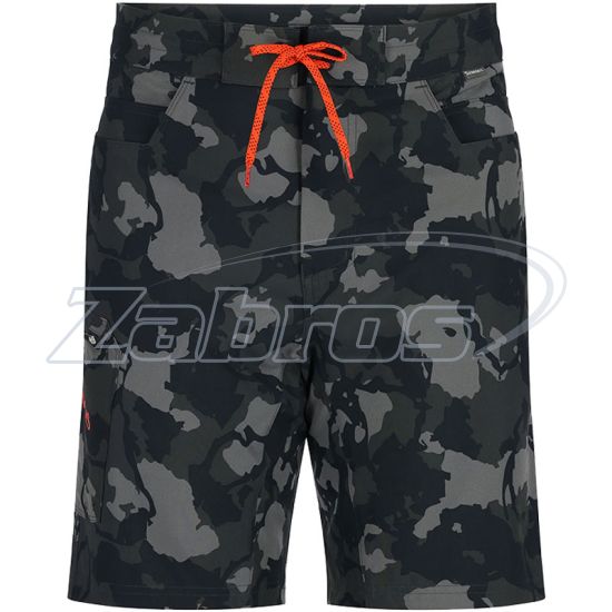 Фото Simms Seamount Board Shorts, 13495-1033-W38, Regiment Camo Carbon