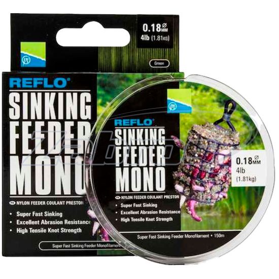 Фото Preston Reflo Sinking Feeder Mono, 0,2 мм, 2,27 кг, 150 м