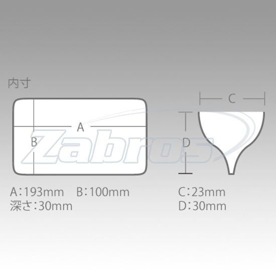 Цена Meiho Reversible, 20x12,6x3,6 см