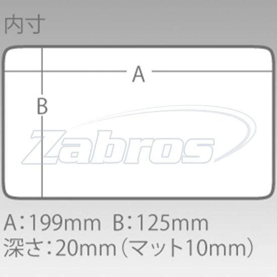 Малюнок Meiho Slit Form Case 3010NS, 20,5x14,5x2,5 см
