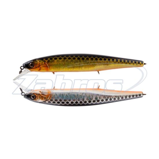 Фото Jackall Mag Squad 115SP, 11,5 см, 14 г, 1,5 м, HL Gold & Silver Black
