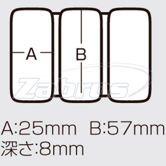 Малюнок Meiho Hook Case, 000598, 10,3x6,8x1,2 см