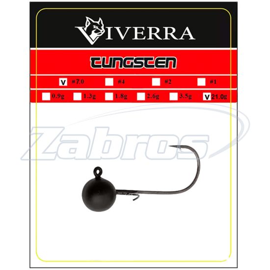 Фотография Viverra, вольфрам, 21 г, с крючком #4/0, 1 шт Фотография Viverra, вольфрам, 21 г, с крючком #4/0, 1 шт