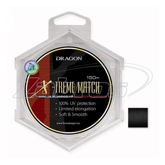 Фото Dragon X-Treme Match, 30-29-025, 0,25 мм, 5,6 кг, 150 м, Black