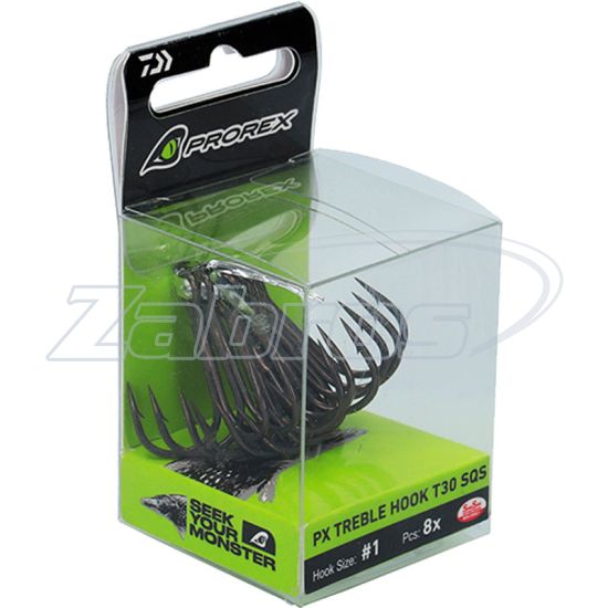 Фотография Daiwa Prorex Treble Hook T30 SQS, 8, 10 шт