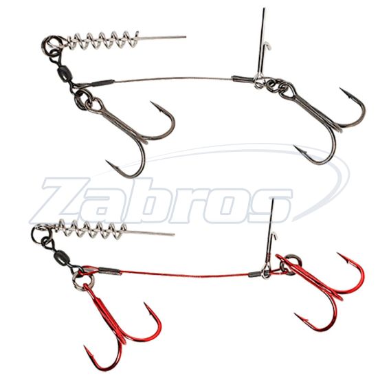 Фото Savage Gear Carbon49 Corkscrew Stinger, 2x3/0, 31 кг, 2 шт