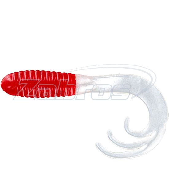 Фото Big Bite Baits Triple Tip Grub, 2,00", 5,08 см, 10 шт, Red/White