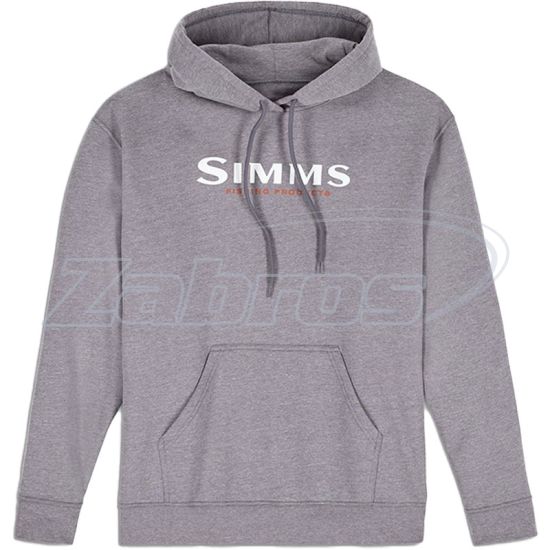 Фото Simms Unisex Logo Hoody, 14143, L, Grey Heather