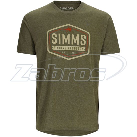 Фото Simms Fly Patch T-Shirt, 14095-914-40, L, Military Heather