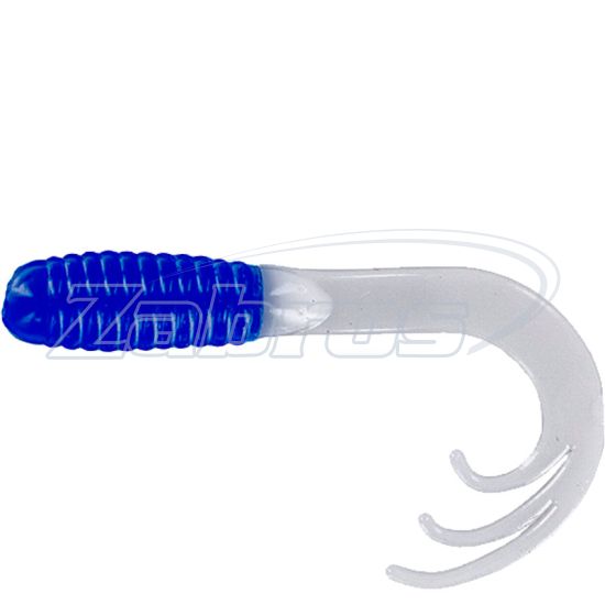 Фото Big Bite Baits Triple Tip Grub, 2,00", 5,08 см, 10 шт, Blue White Tip