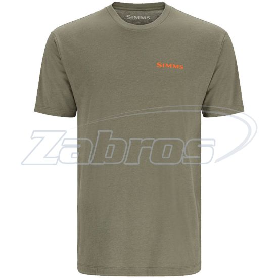 Фото Simms Bass Outline T-Shirt, 13516-914-60, XXL, Military Heather