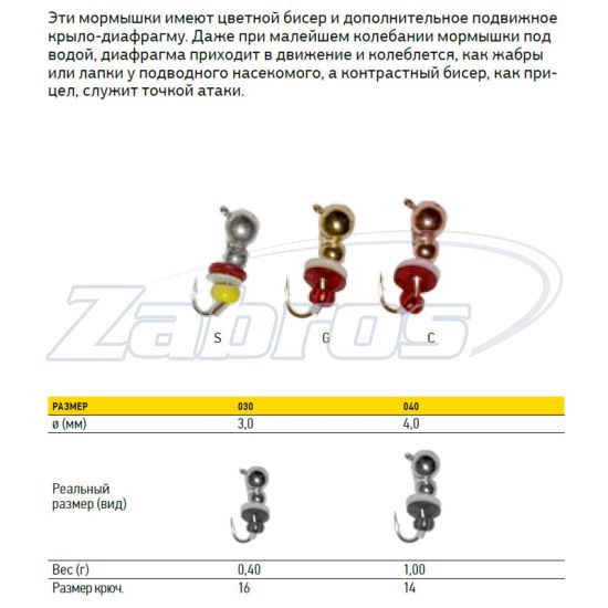 Фотография Lucky John Муравей с петелькой и бисером, 1 г, 4 мм, 5 шт, 4840-C