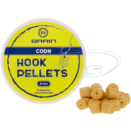 Фото Brain Hook Pellets Corn (кукуруза), 16 мм, 70 г
