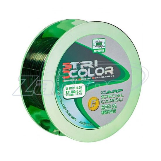 Фото Lineaeffe Carp Special Camou Tricolor, 3600325, 0,25 мм, 10,4 кг, 600 м