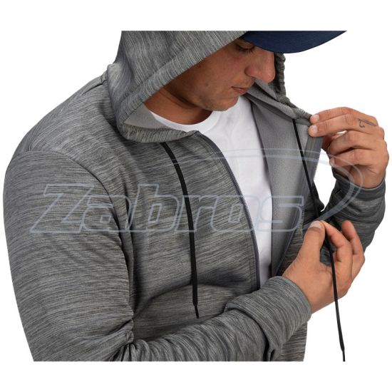 Купить Simms Challenger Hoody - Full Zip, 13281-083-60, XXL, Steel Heather