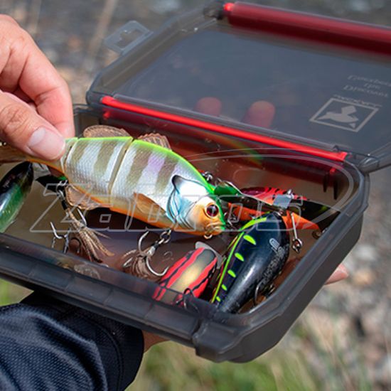 Фотография Jackall 1500D Double Open Tackle Box Free, 20x15,3x4 см, Red