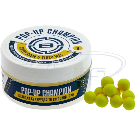 Фото Brain Champion Pop-Up Sweet Corn & Tiger Nut (кукуруза + тигровый орех), 8 мм, 34 г