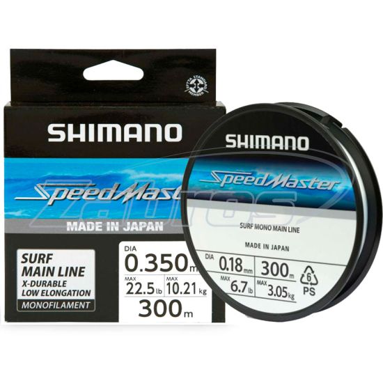 Фото Shimano Speedmaster Surf Mono, SMSM181200, 0,18 мм, 3,05 кг, 1200 м