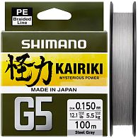 Шнур Shimano Kairiki G5, LDM41UE180100S, 0,18 мм, 8 кг, 100 м, Steel Gray, купить, цены в Киеве и Украине, интернет-магазин | Zabros