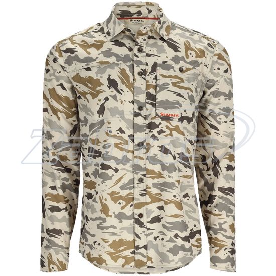 Фото Simms Challenger LS Shirt, 13643-3002-50, XL, Ghost Camo Stone