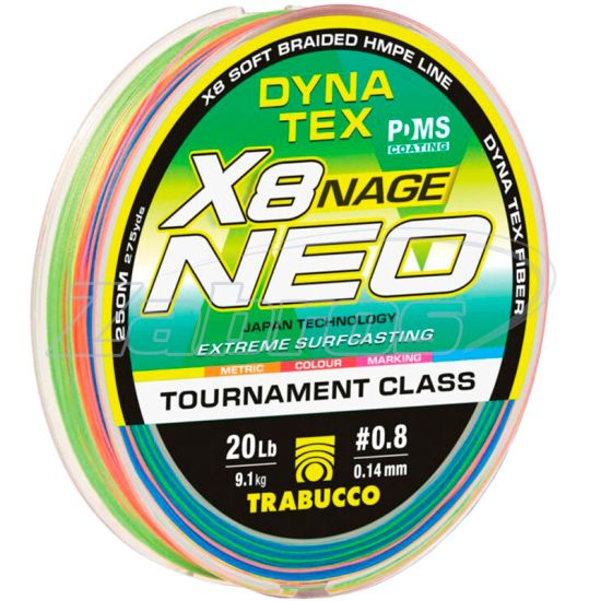 Фото Trabucco Dyna Tex Neo X8 Nage Surf, 054-14-414, 0,148 мм, 6,8 кг, 250 м Фото Trabucco Dyna Tex Neo X8 Nage Surf, 054-14-414, 0,148 мм, 6,8 кг, 250 м