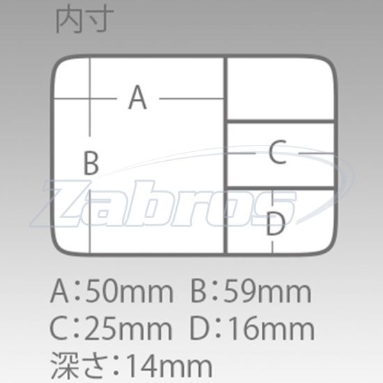 Картинка Meiho FB-12, 9,1x6,4x1,7 см