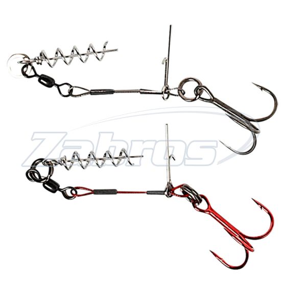 Фото Savage Gear Carbon49 Corkscrew Stinger, 1/0, 23 кг, 2 шт