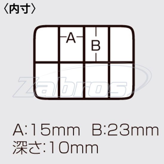 Малюнок Meiho FB-8, 8,6x6,4x1,3 см Малюнок Meiho FB-8, 8,6x6,4x1,3 см