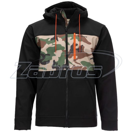 Фото Simms Rogue Hoody, 12654-569-30, M, Woodland Camo