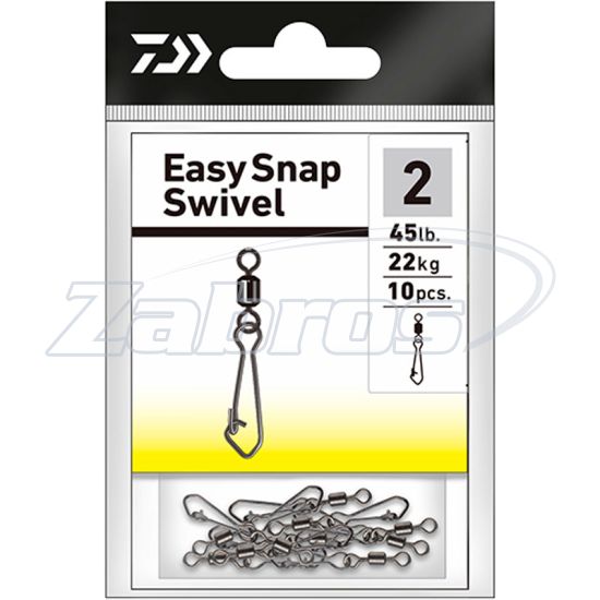 Фотография Daiwa Easy Snap Swivel, 14905-212, 12, 8 кг, 10 шт
