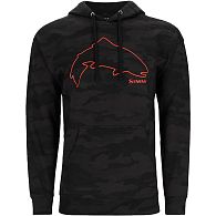 Толстовка Simms Trout Outline Hoody, 13784-180-60, XXL, Woodland Camo Carbon: купить, цена, Киев, Украина | Zabros