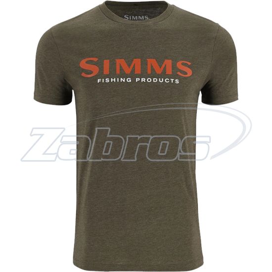 Фото Simms Logo T-Shirt, 12803, XL, Loden Heather