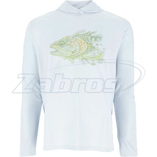 Фото Simms Tech Hoody - Artist Series, 13521-1311-40, L, Bimini Trout Head